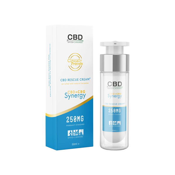 CBD By British Cannabis Synergy 250mg CBG + CBD Rescue Cream - 50ml - HEMPORIUM