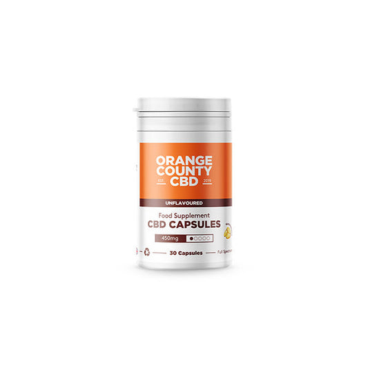 Orange County 450mg Full Spectrum CBD Capsules - 30 Caps - HEMPORIUM