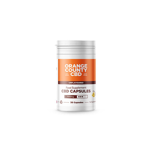 Orange County 900mg Full Spectrum CBD Capsules - 30 Caps - HEMPORIUM