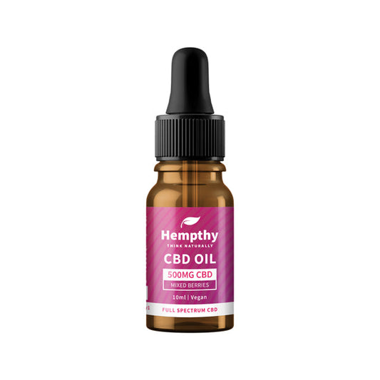 Hempthy 500mg CBD Oil Full Spectrum Mixed Berries - 10ml - HEMPORIUM