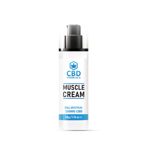 CBD Embrace 250mg Full Spectrum CBD Muscle Cream - 50g - HEMPORIUM