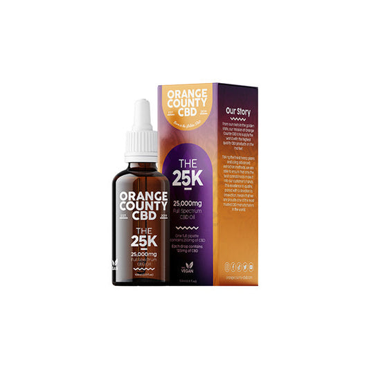 Orange County CBD 25000mg Full Spectrum CBD Oil - 100ml - HEMPORIUM