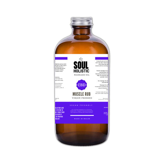 Soul Holistic Muscle Rub Massage CBD Oil - 100ml - HEMPORIUM