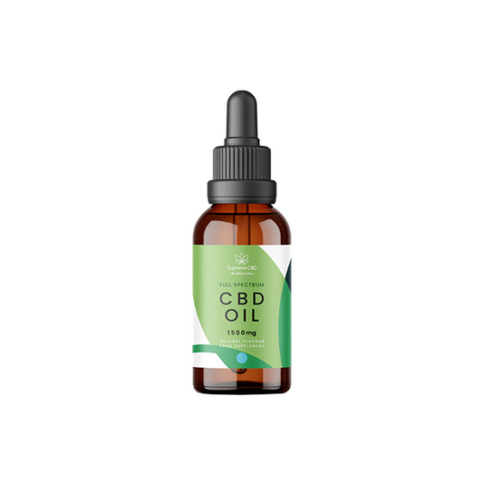 Supreme CBD 1500mg Full Spectrum CBD Tincture Oil - 30ml - HEMPORIUM