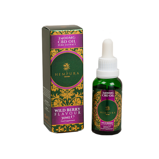 Hempura 2400mg CBD Broad Spectrum Oil Pure Wild Berries Flavour With terpenes - 30ml - HEMPORIUM