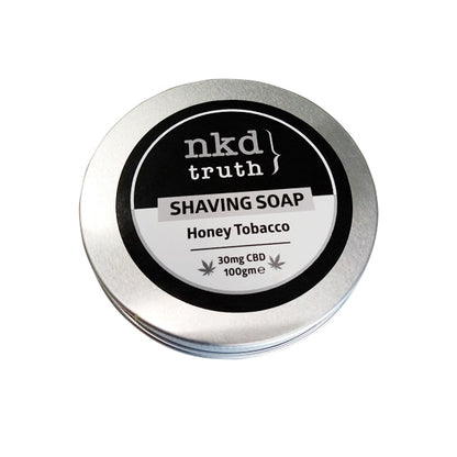 NKD 30mg CBD Speciality Shaving Soap 100g - Honey Tobacco (BUY 1 GET 1 FREE) - HEMPORIUM