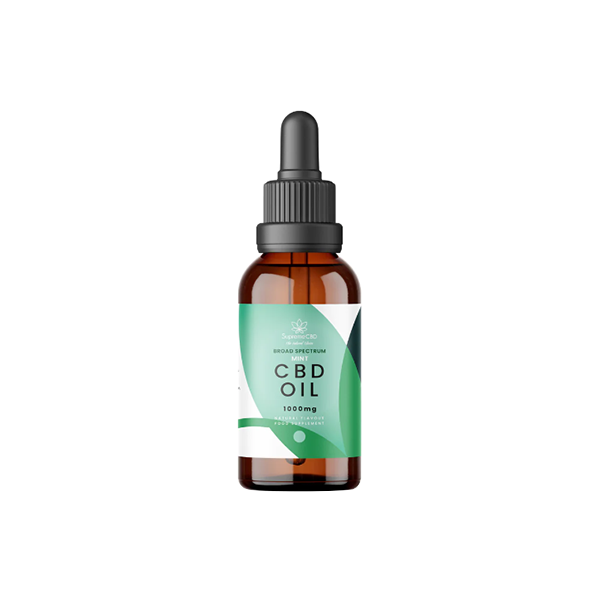 Supreme CBD 1000mg Broad Spectrum Mint CBD Oil - 30ml - HEMPORIUM