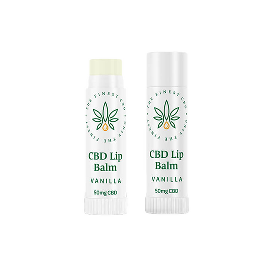 The Finest Balm 50mg CBD Vanilla Lip Balm Stick - 5ml - HEMPORIUM