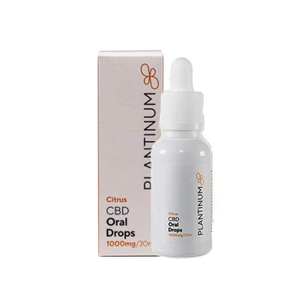 Plantinum CBD 1000mg CBD Citrus Oral Drops - 30ml - HEMPORIUM