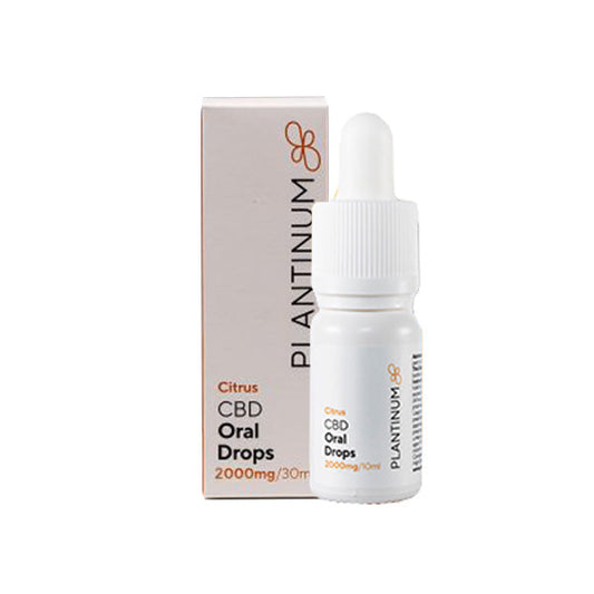 Plantinum CBD 2000mg CBD Citrus Oral Drops - 30ml - HEMPORIUM