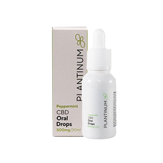 Plantinum CBD 500mg CBD Peppermint Oral Drops - 30ml - HEMPORIUM