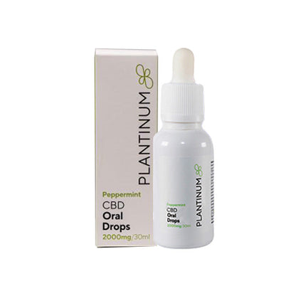 Plantinum CBD 2000mg CBD Peppermint Oral Drops - 30ml - HEMPORIUM