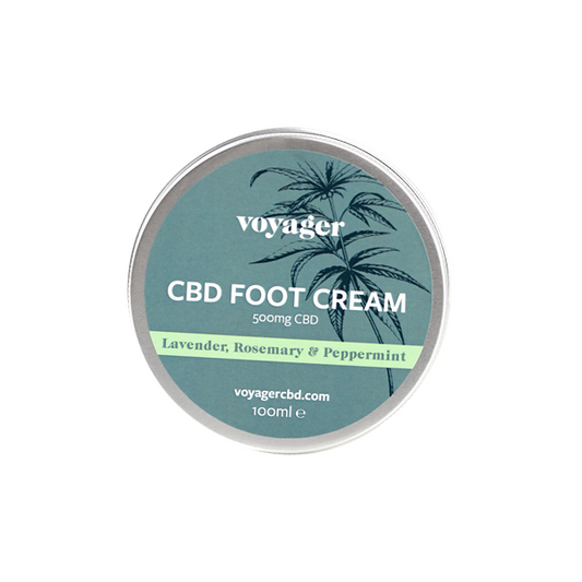 Voyager 500mg CBD Foot Cream - 100ml - HEMPORIUM