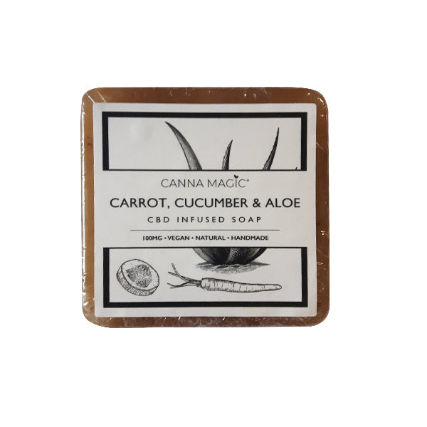 Canna Magic 100mg CBD Carrot, Cucumber & Aloe Soap 145g - HEMPORIUM