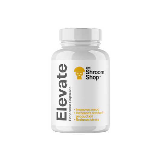 The Shroom Shop Enhanced Elevate 67500mg Capsules - 90 Caps - HEMPORIUM