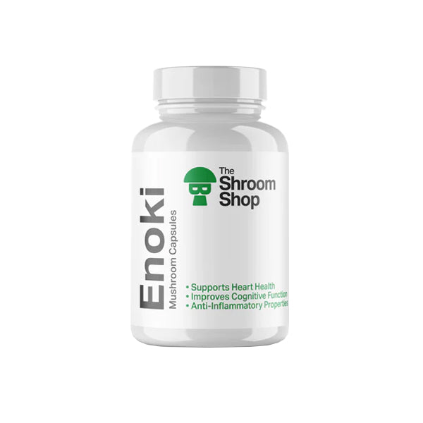 The Shroom Shop Enoki Mushroom 45000mg Capsules - 90 Caps - HEMPORIUM