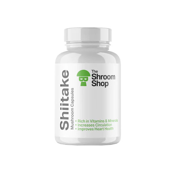 The Shroom Shop Shiitake Mushroom 45000mg Capsules - 90 Caps - HEMPORIUM