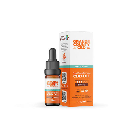 Orange County CBD 500 mg širokospektrálny CBD olej - 10 ml