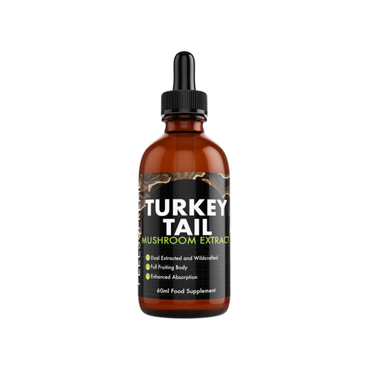 Feel Supreme Turkey Tail Mushroom Liquid Tincture - 60ml - HEMPORIUM