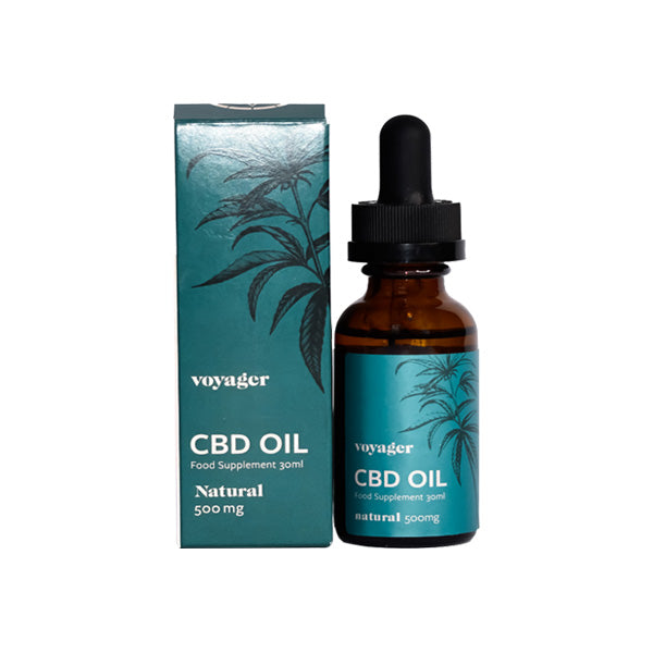 Voyager 500mg CBD Natural Oil - 30ml - HEMPORIUM