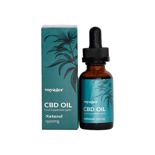 Voyager 1500mg CBD Natural Oil - 30ml - HEMPORIUM