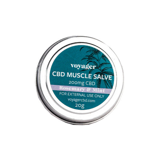 Voyager 200mg CBD Rosemary & Mint Muscle Salve - 20g - HEMPORIUM