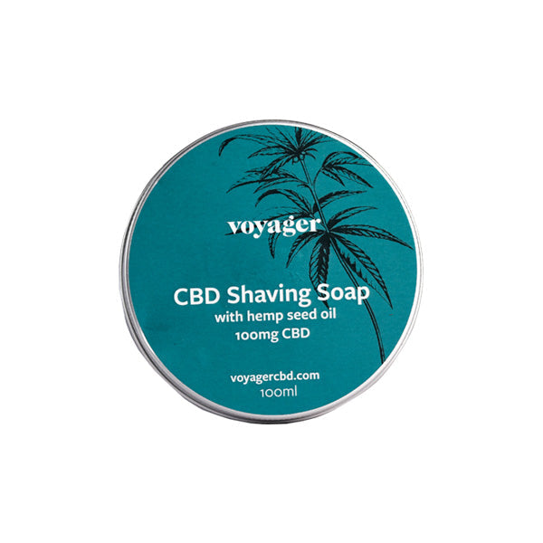 Voyager 100mg CBD Shaving Soap - 100ml - HEMPORIUM