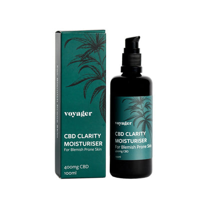 Voyager 400mg CBD Clarity Moisturiser - 100ml - HEMPORIUM