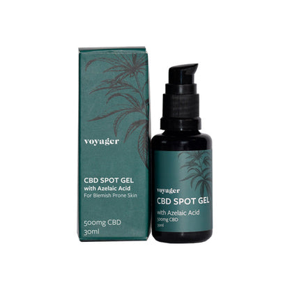 Voyager 500mg CBD Clarity Azeliaic Acid Spot Gel - 100ml - HEMPORIUM