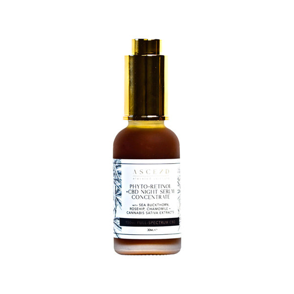 Ascend 150mg CBD Phyto-Retinol Night Serum - 30ml - HEMPORIUM