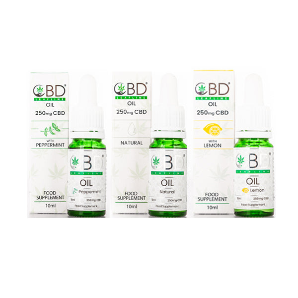 CBD Leafline 250 mg CBD Olej doplnku výživy 10 ml