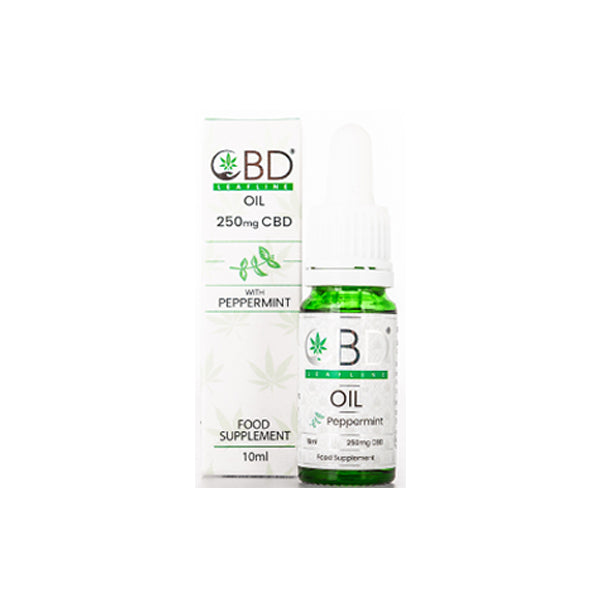 CBD Leafline 250mg CBD Olej doplňku stravy 10ml