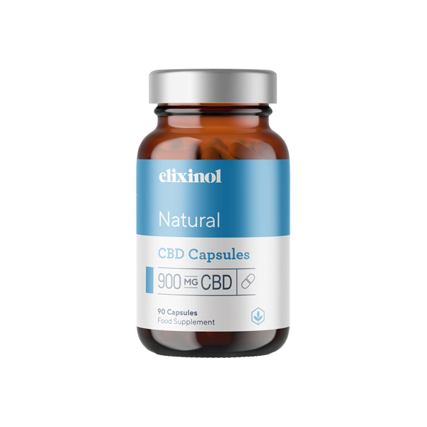 Elixinol 900mg CBD Hemp Oil Natural Capsules - 90 Caps - HEMPORIUM