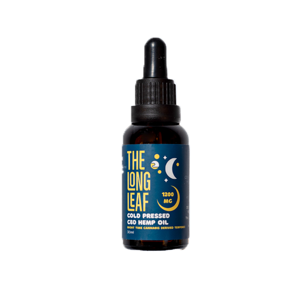 The Long Leaf 1200mg Night Cold Pressed Oil 30ml - HEMPORIUM