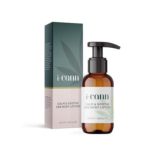 i-Cann Calm & Soothe: 200mg CBD Body Lotion - 100ml - HEMPORIUM