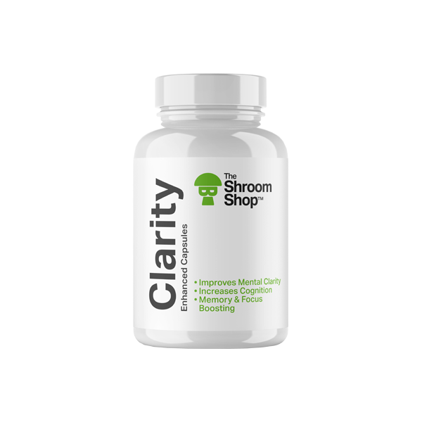 The Shroom Shop Enhanced Clarity 67500mg Capsules - 90 Caps - HEMPORIUM