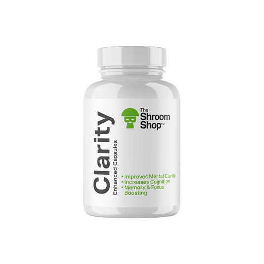 The Shroom Shop Enhanced Clarity 67500mg Capsules - 90 Caps - HEMPORIUM