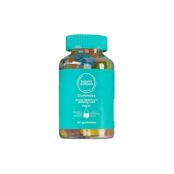 Botanic Wellness 1000mg CBD Gummies - 40 Pieces - HEMPORIUM