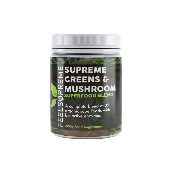 Feel Supreme Supreme Greens & Mushroom Superfood Blend - 300g - HEMPORIUM