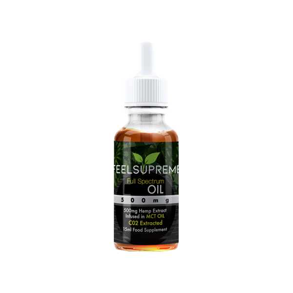 Feel Supreme 500mg Full Spectrum CBD In MCT Oil - 15ml - HEMPORIUM