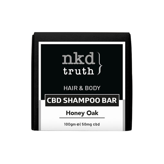 NKD 50mg CBD Speciality Body & Hair Shampoo Bar 100g - Honey Oak (BUY 1 GET 1 FREE) - HEMPORIUM