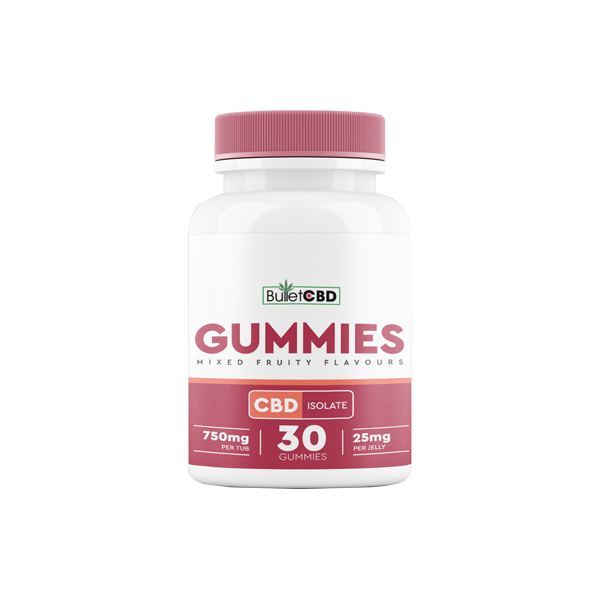 Bullet CBD 750mg CBD Isolate Gummies - 30 Pieces - HEMPORIUM