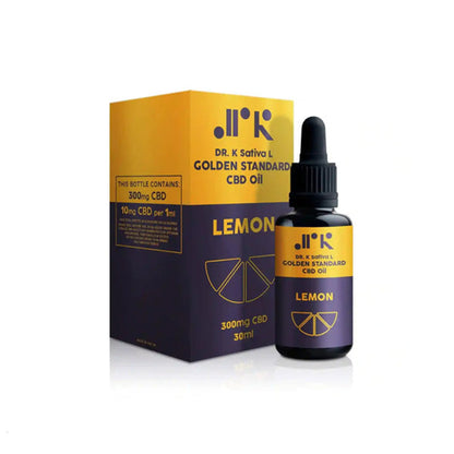 Dr K CBD Lemon Golden Standard 300mg CBD Oil - 30ml - HEMPORIUM