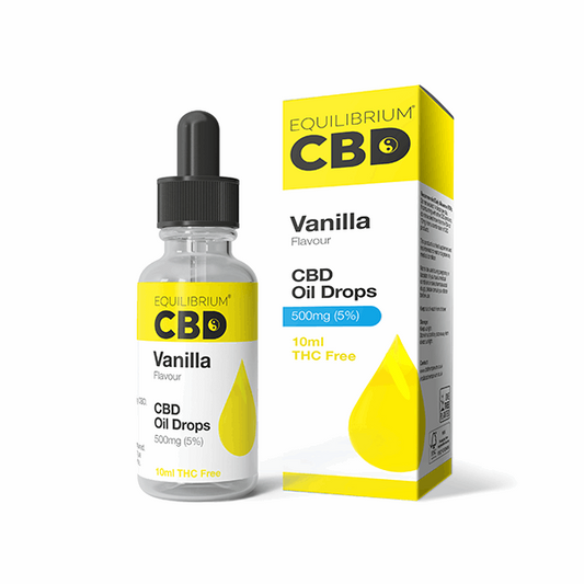 500mg Equilibrium CBD Oil 10ml - Vanilla Flavour - HEMPORIUM