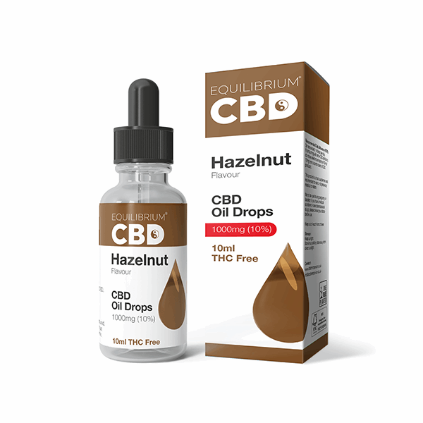 1000mg Equilibrium CBD Oil 10ml - Hazelnut Flavour 