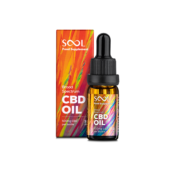 SOOL 500mg Broad Spectrum 5% CBD Oil 10ml (BUY 1 GET 1 FREE) - HEMPORIUM