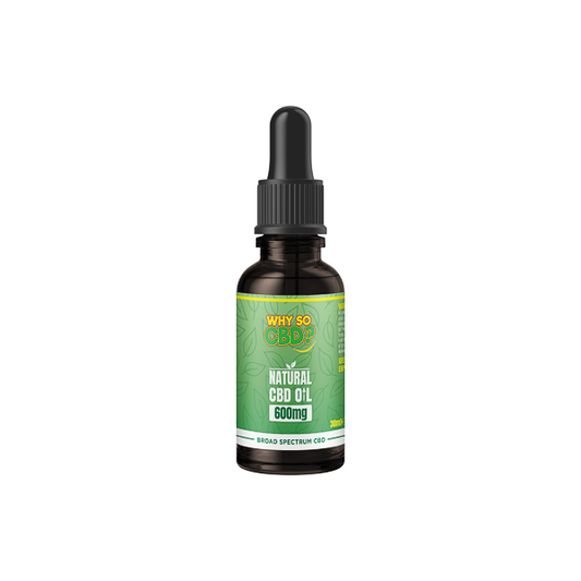 Why So CBD? 600mg Broad-Spectrum CBD Natural Oil - 30ml - HEMPORIUM