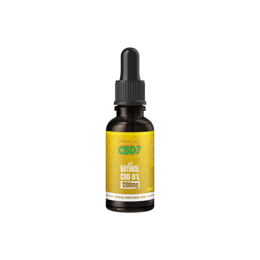 Why So CBD? 1200mg Broad-Spectrum CBD Natural Oil - 30ml - HEMPORIUM