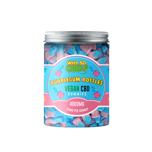 Why So CBD? 4000mg Broad Spectrum CBD Large Vegan Gummies - 11 Flavours