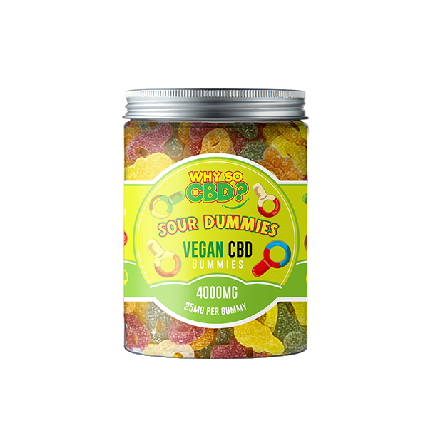 Why So CBD? 4000mg Broad Spectrum CBD Large Vegan Gummies - 11 Flavours